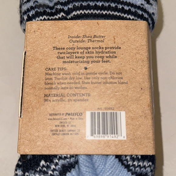 Spa Bella Womens Infused Cozy Knit Lounge Socks w/ Shea Butter - Picture 4 of 4